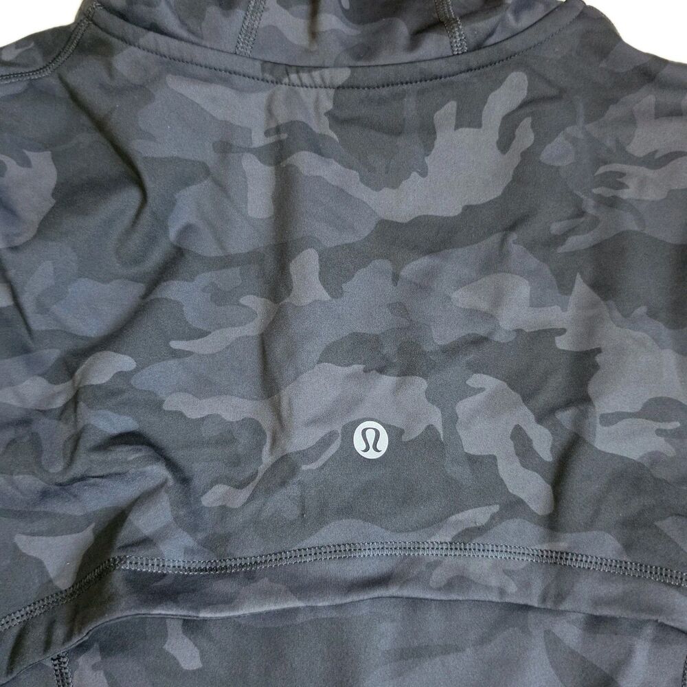 Lululemon Hooded Define Jacket Heritage 365 Camo Deep Coal, Size 10 - Picture 10 of 11